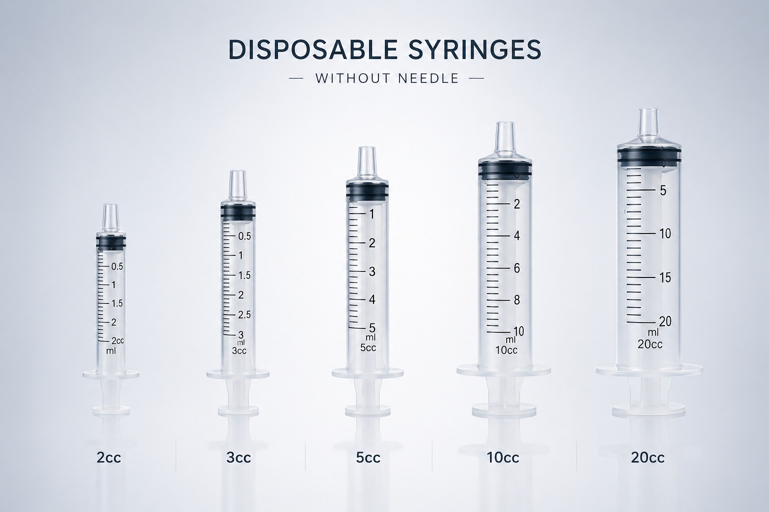 Syringes without needle