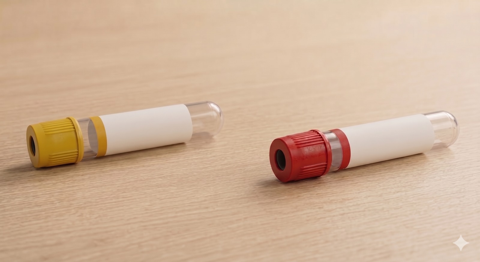 Yellow and Red Top Tubes